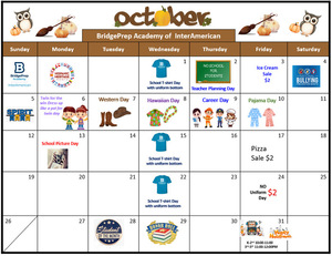 ✨October 2025 Activity Calendar ✨